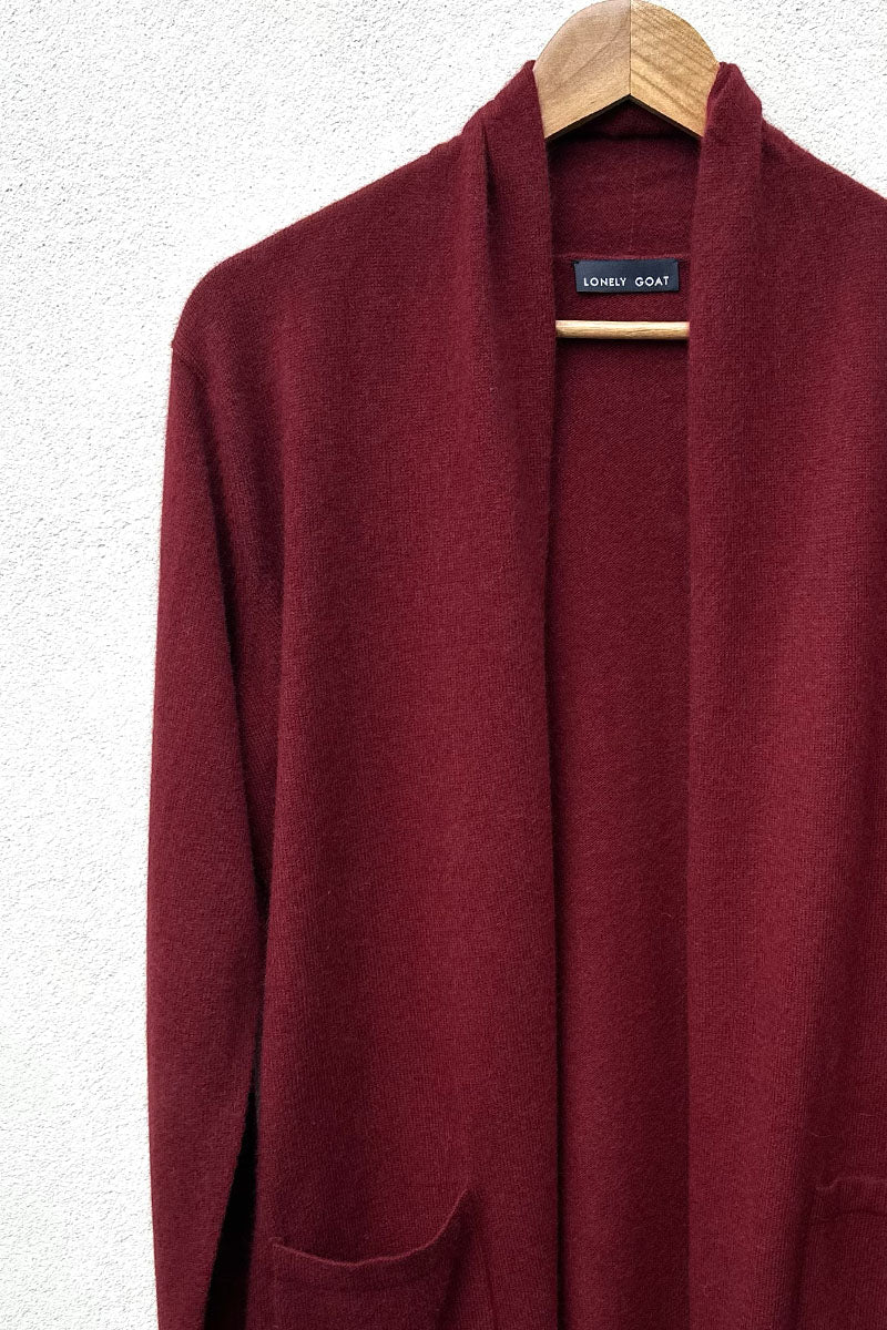 Cashmere/Wool Long Cardigan
