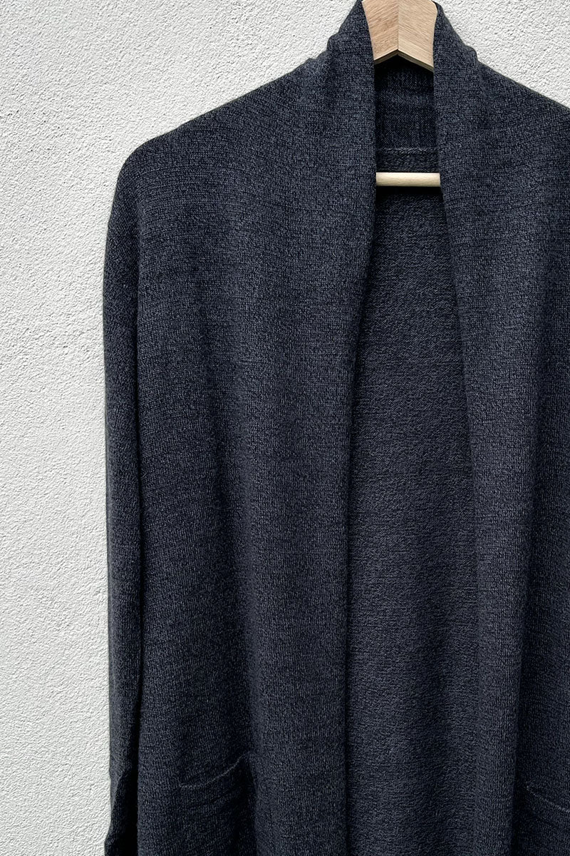 Cashmere/Wool Long Cardigan