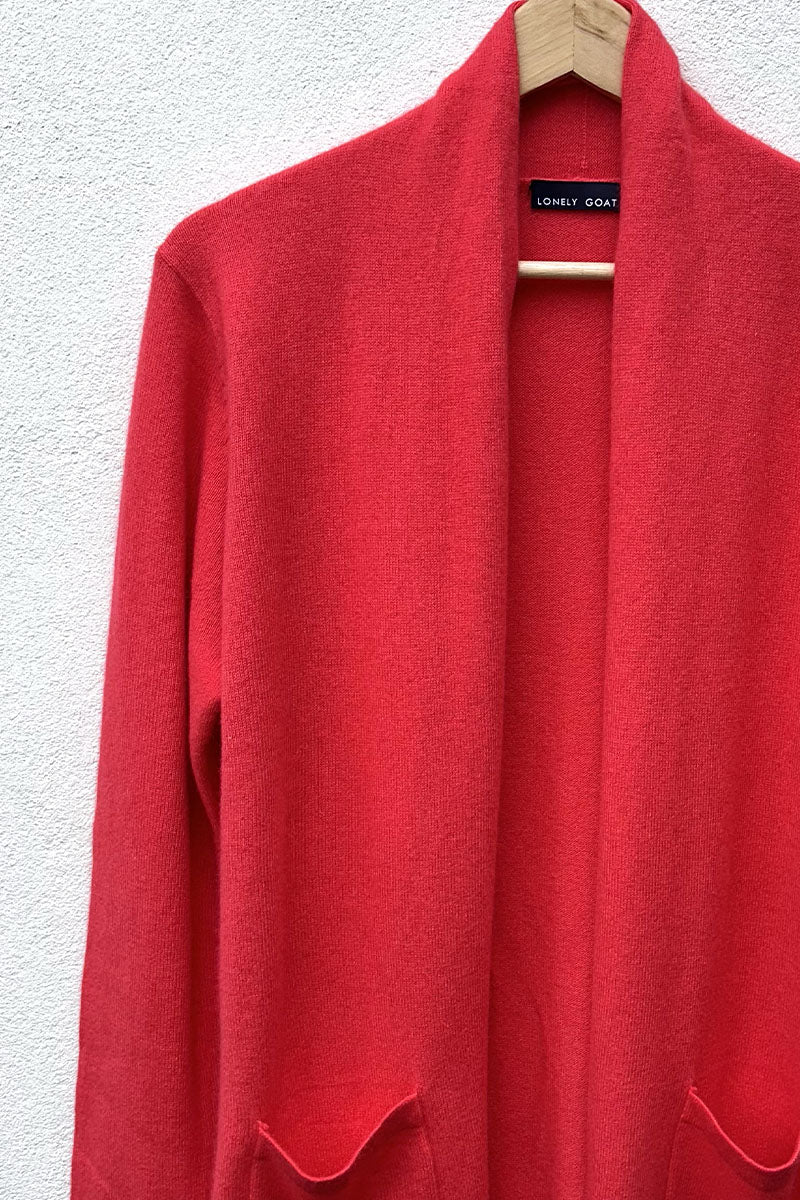 Cashmere/Wool Long Cardigan