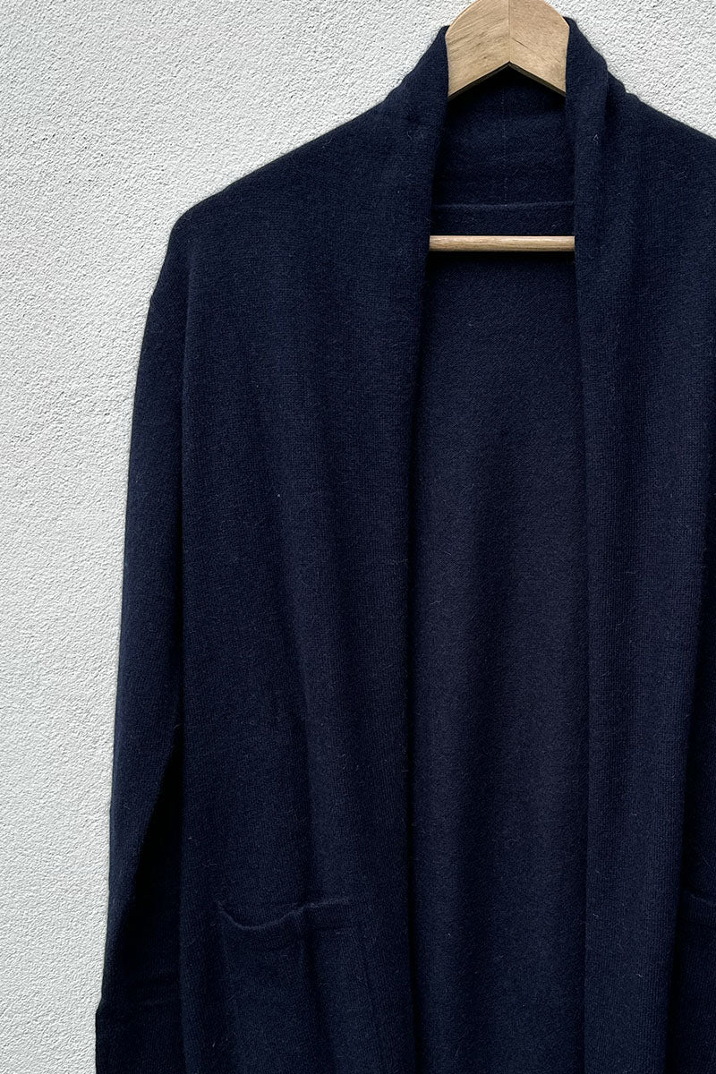 Cashmere/Wool Long Cardigan