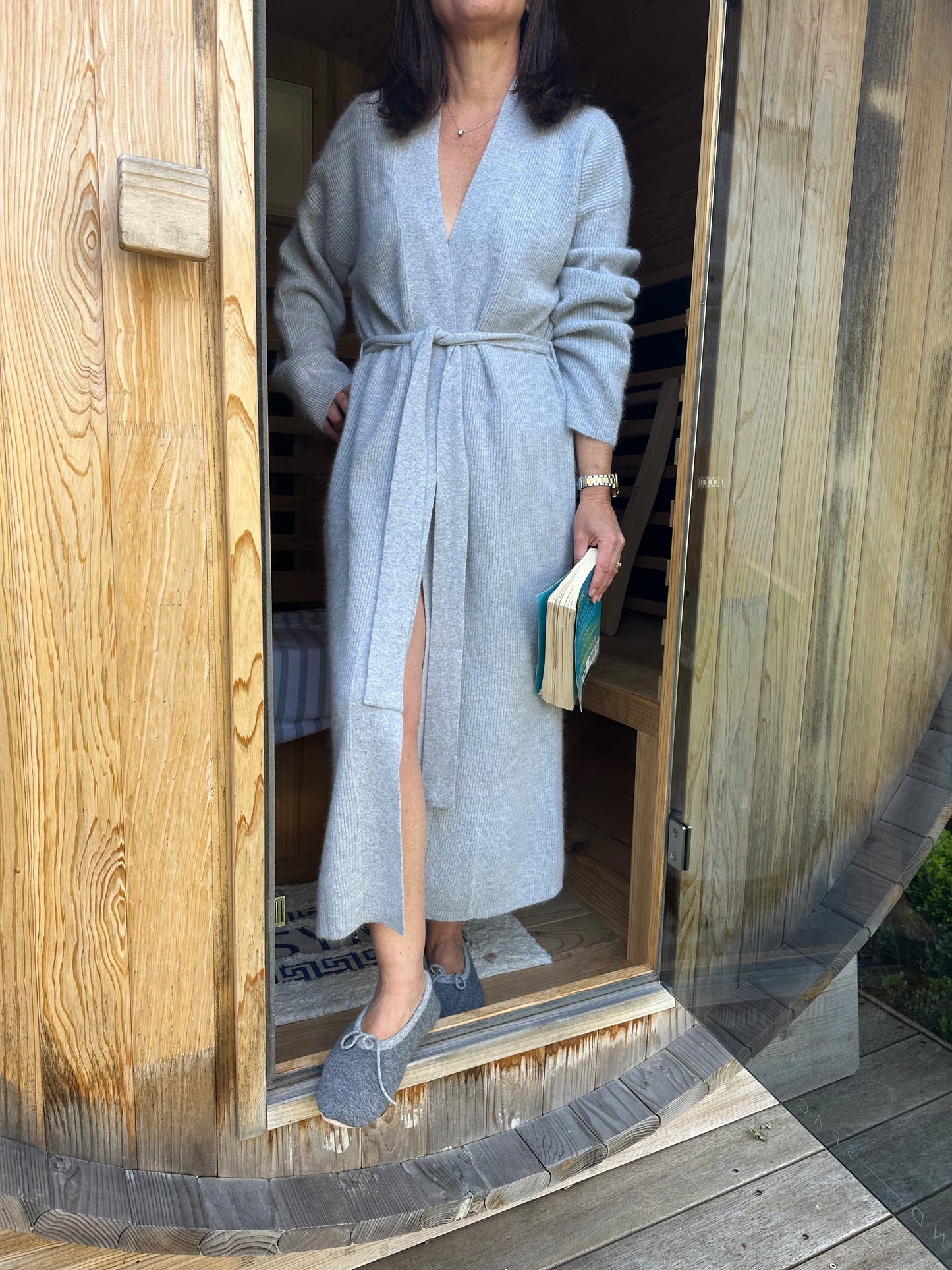 Cashmere/Wool Bath Robe