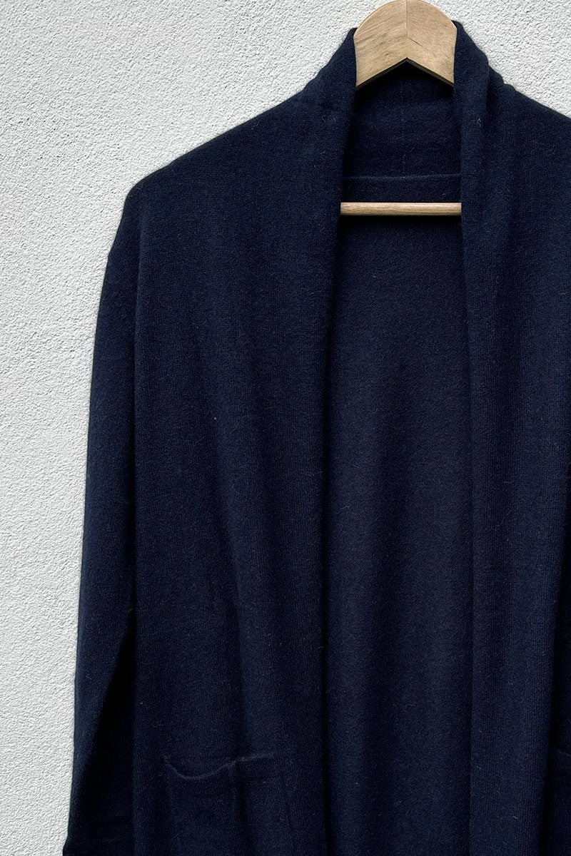 Cashmere/Wool Long Cardigan