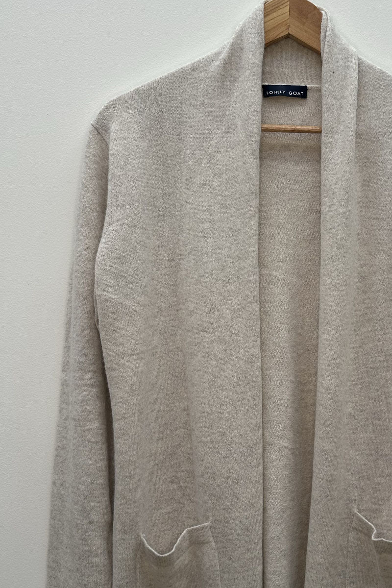 Cashmere/Wool Long Cardigan