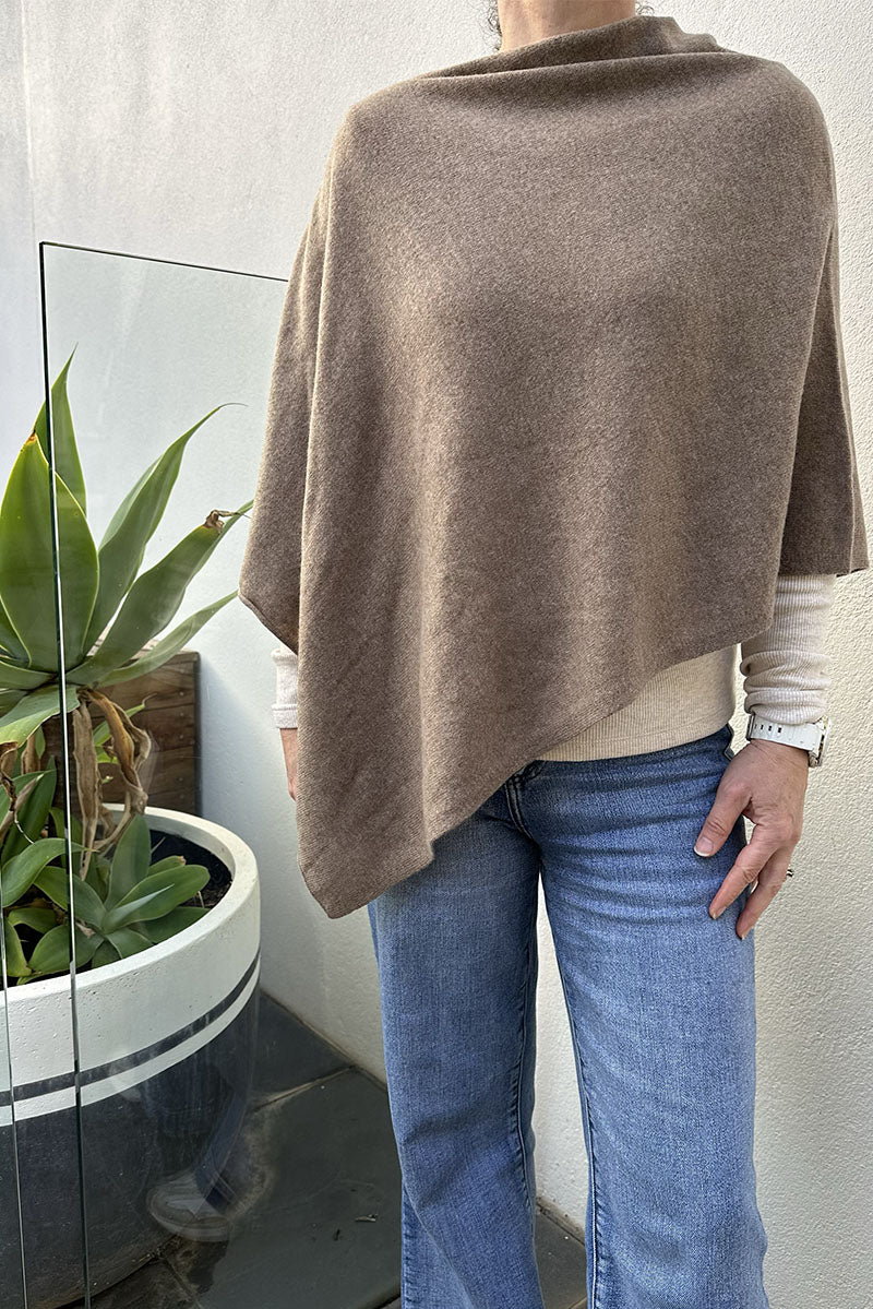 Cashmere Mini Poncho