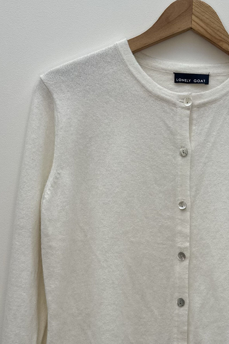 Cashmere/Wool Button Up Cardigan