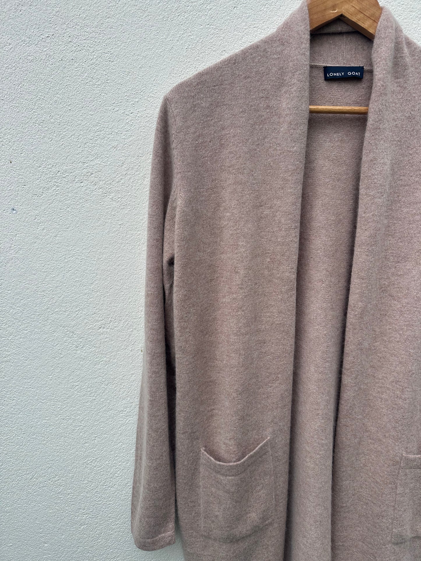 Cashmere/Wool Long Cardigan