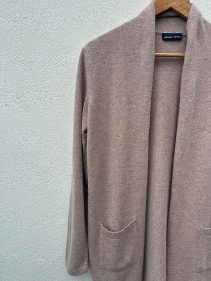 Cashmere/Wool Long Cardigan