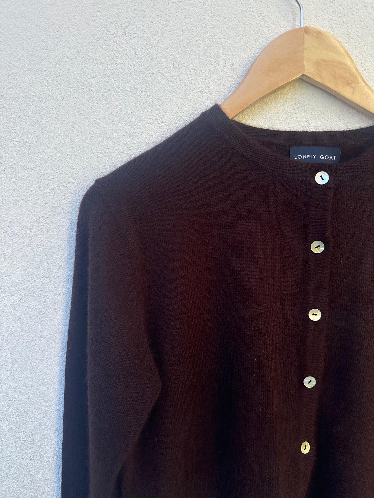 Cashmere/Wool Button Up Cardigan