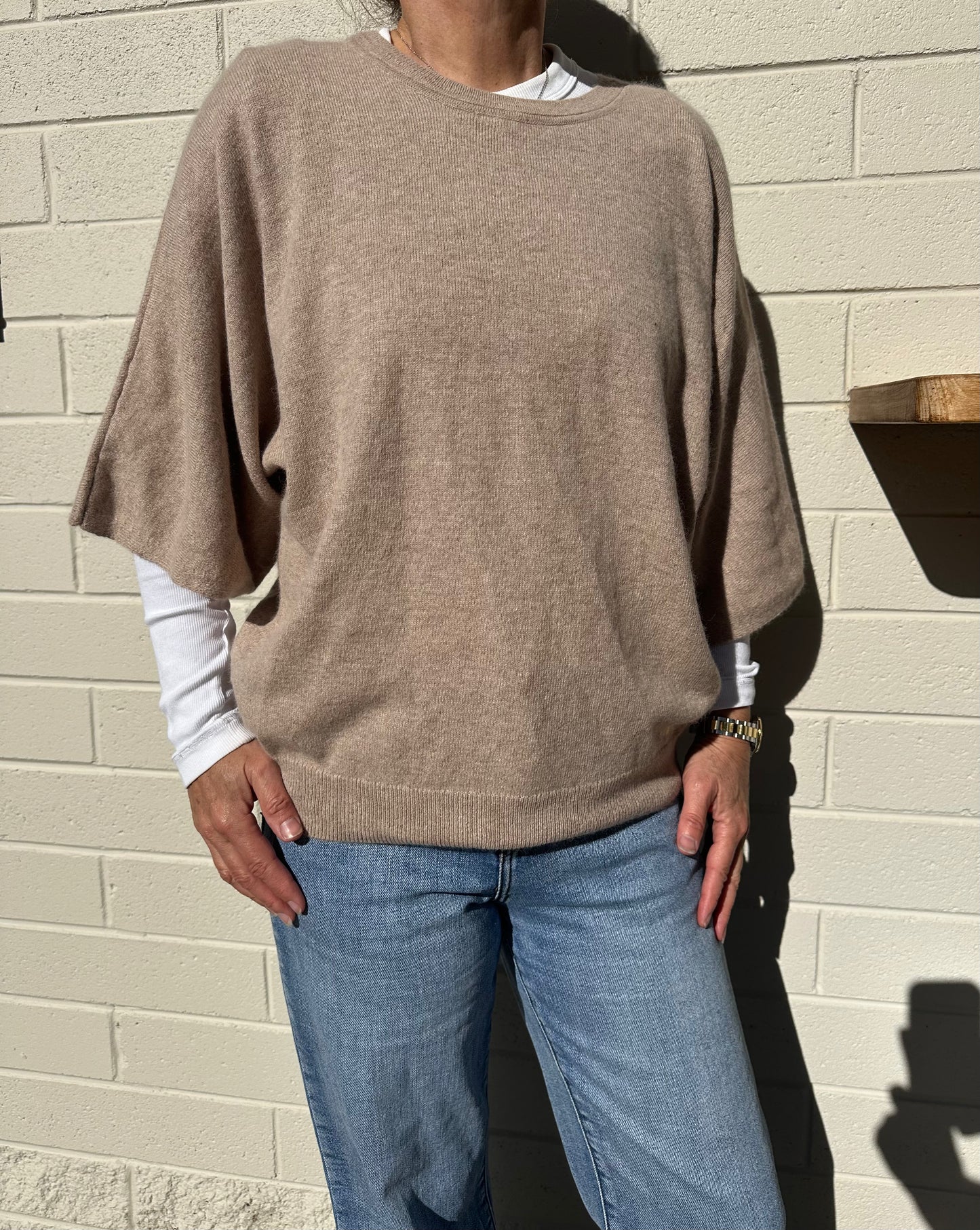 Cashmere Relaxed T-Shirt Jumper