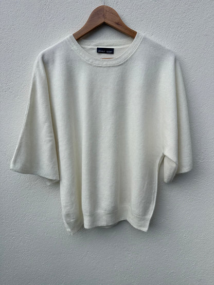 Cashmere/Wool Relaxed T-Shirt.