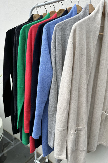 Cashmere/Wool Long Cardigan