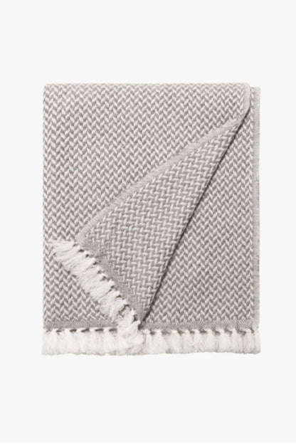 Cashmere Herringbone Throw