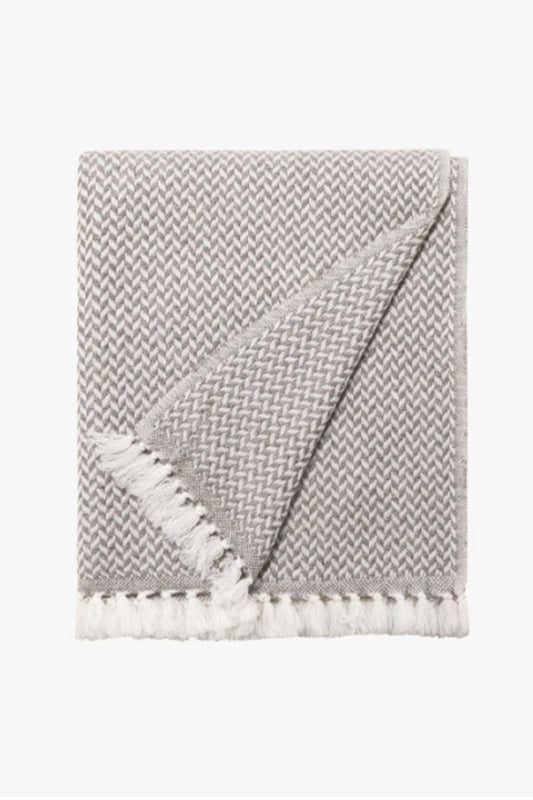 Cashmere Herringbone Throw