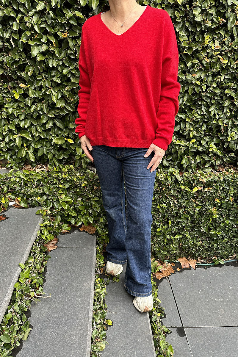 Cashmere V Neck Jumper