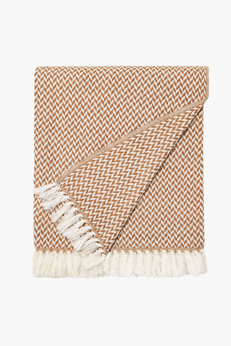 Cashmere Herringbone Throw
