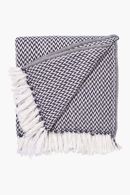 Cashmere Herringbone Throw