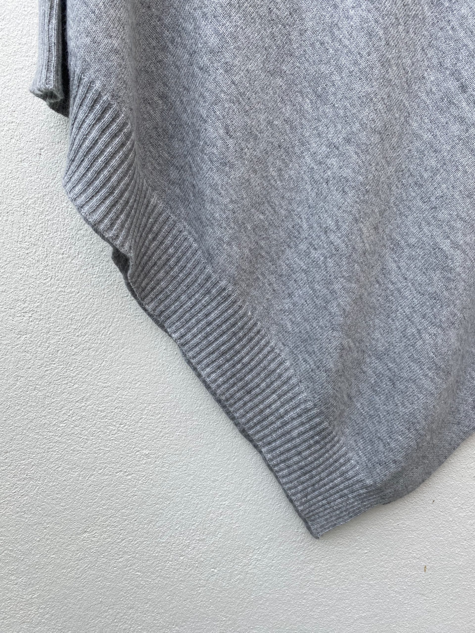 Cashmere + Wool Poncho - Lonely Goat Cashmere
